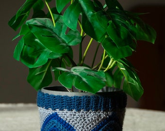 Zig Zag Plant Pot Cover