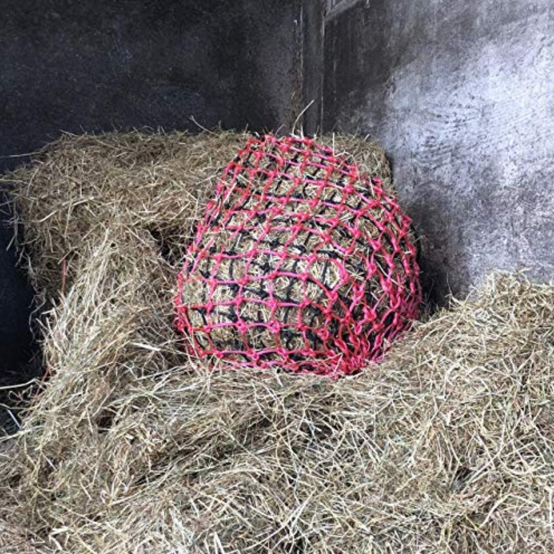 Double Hay Net Slow Feeder For Greedy Horses Metal Ring Net Etsy