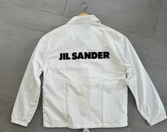 Jil Sander Back Logo Cotton Blouson Jacket