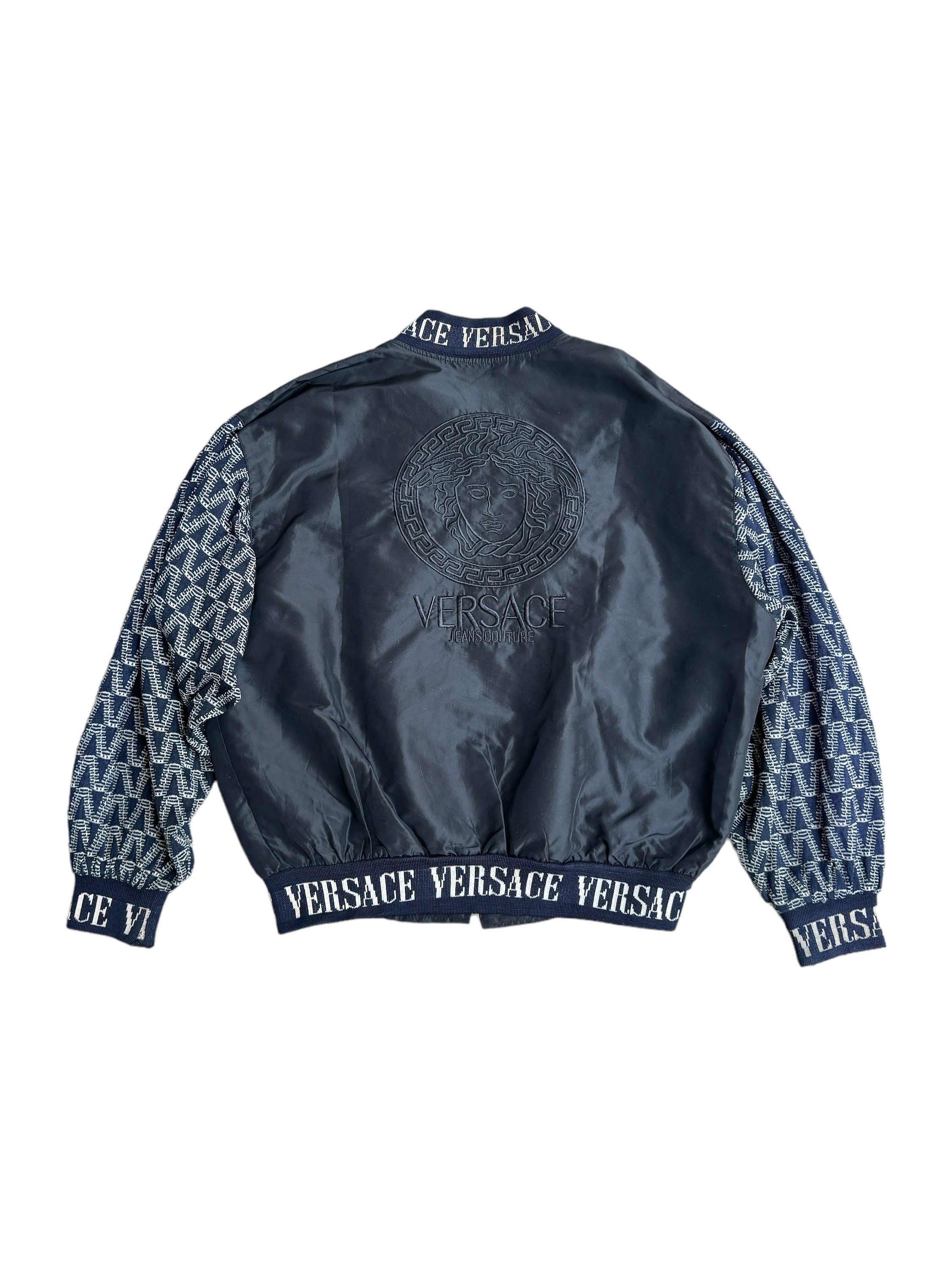 Louis Vuitton Multi-Patches Mixed Leather Varsity Blouson Milky White