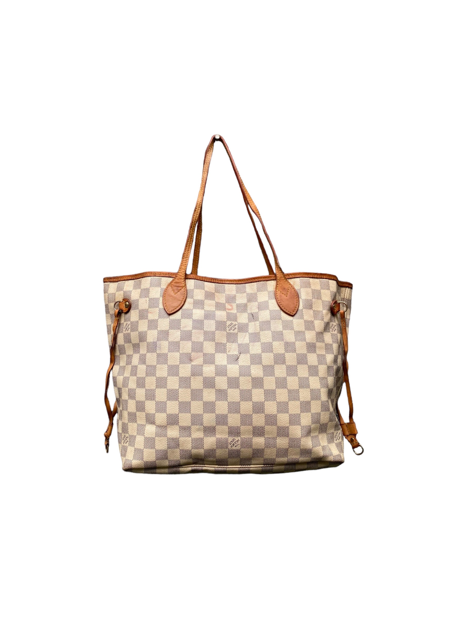 Louis Vuitton Delightful Damier Azur Handbag Purse Review and what fits!  Resale talk! 