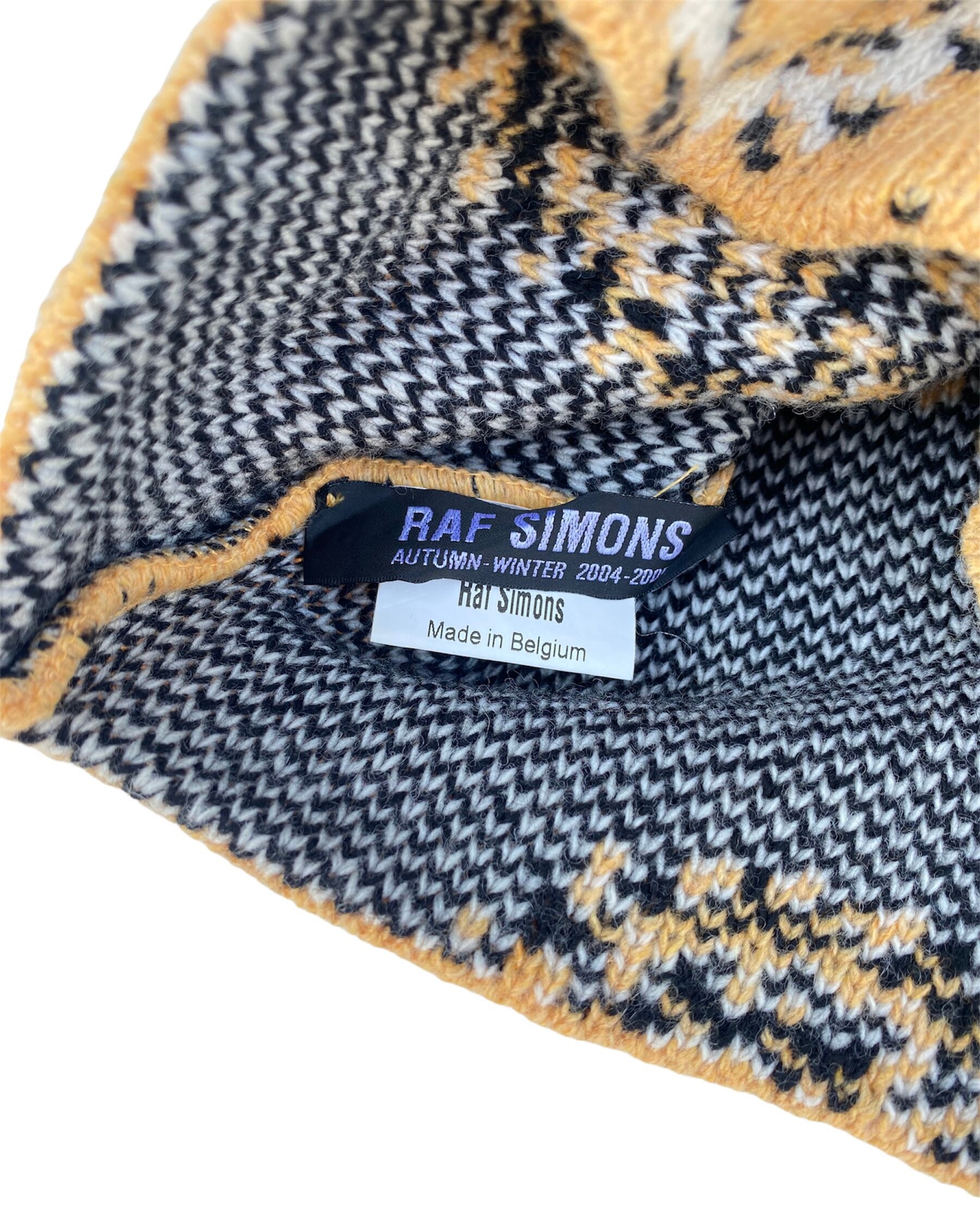Raf Simons Beanie Hat AW04 Waves 