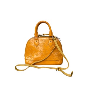 Sac Alma LOUIS VUITTON GM cuir épi orange - VALOIS VINTAGE PARIS