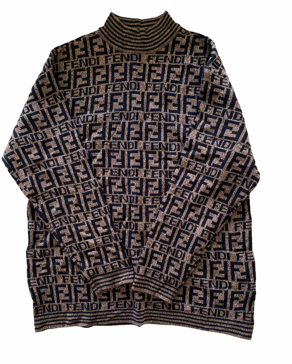 Vintage Fendi Zucca Knit Sweaters | Etsy