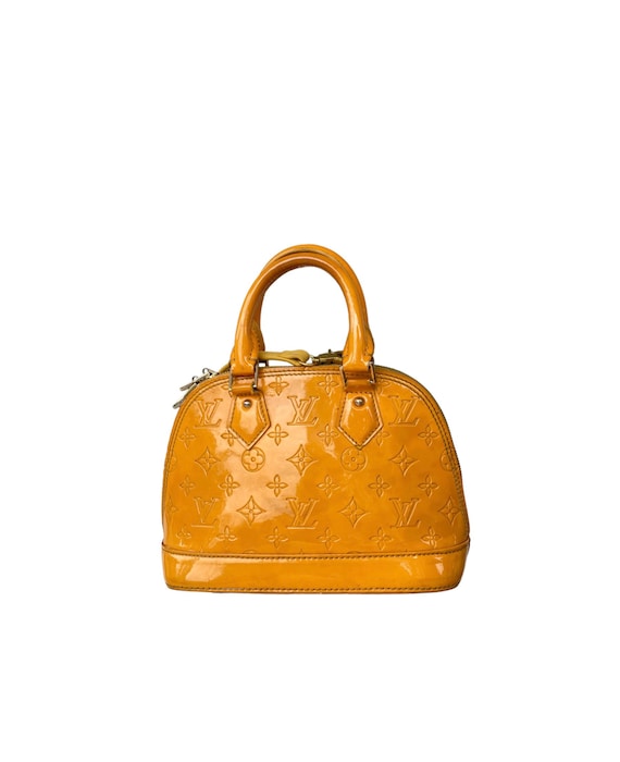 Louis Vuitton LV Alma PM Handbag Yellow Vernis Bag - EXCELLENT