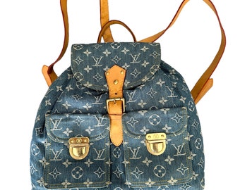 Vintage Louis Vuitton Denim Sac A Dos  Backpack GM