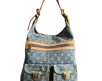 Vintage Y2K Louis Vuitton Denim Baggy GM Shoulder Bag