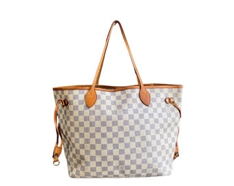 Vintage Louis Vuitton Neverfull Azur MM Damier