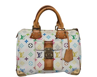 Vintage Louis Vuitton Speedy 30 Multicolor Takashi Murakami Bag