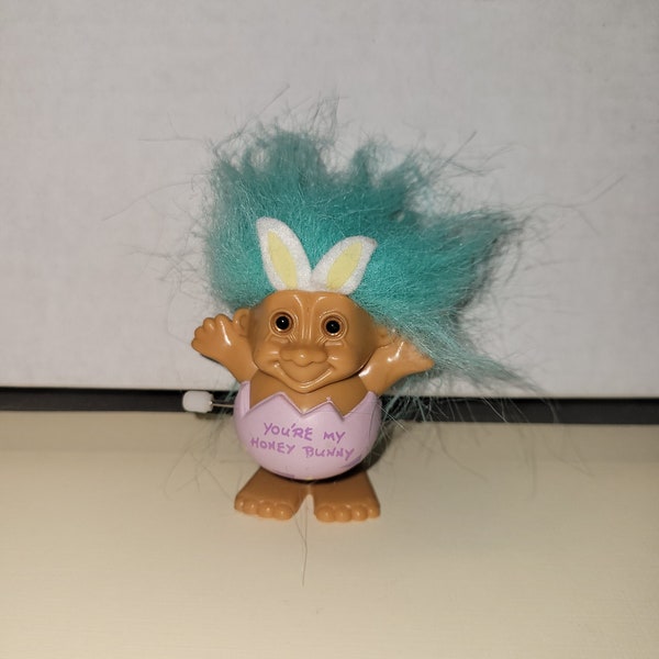 Vintage Honey Bunny Wind up Russ Troll Doll