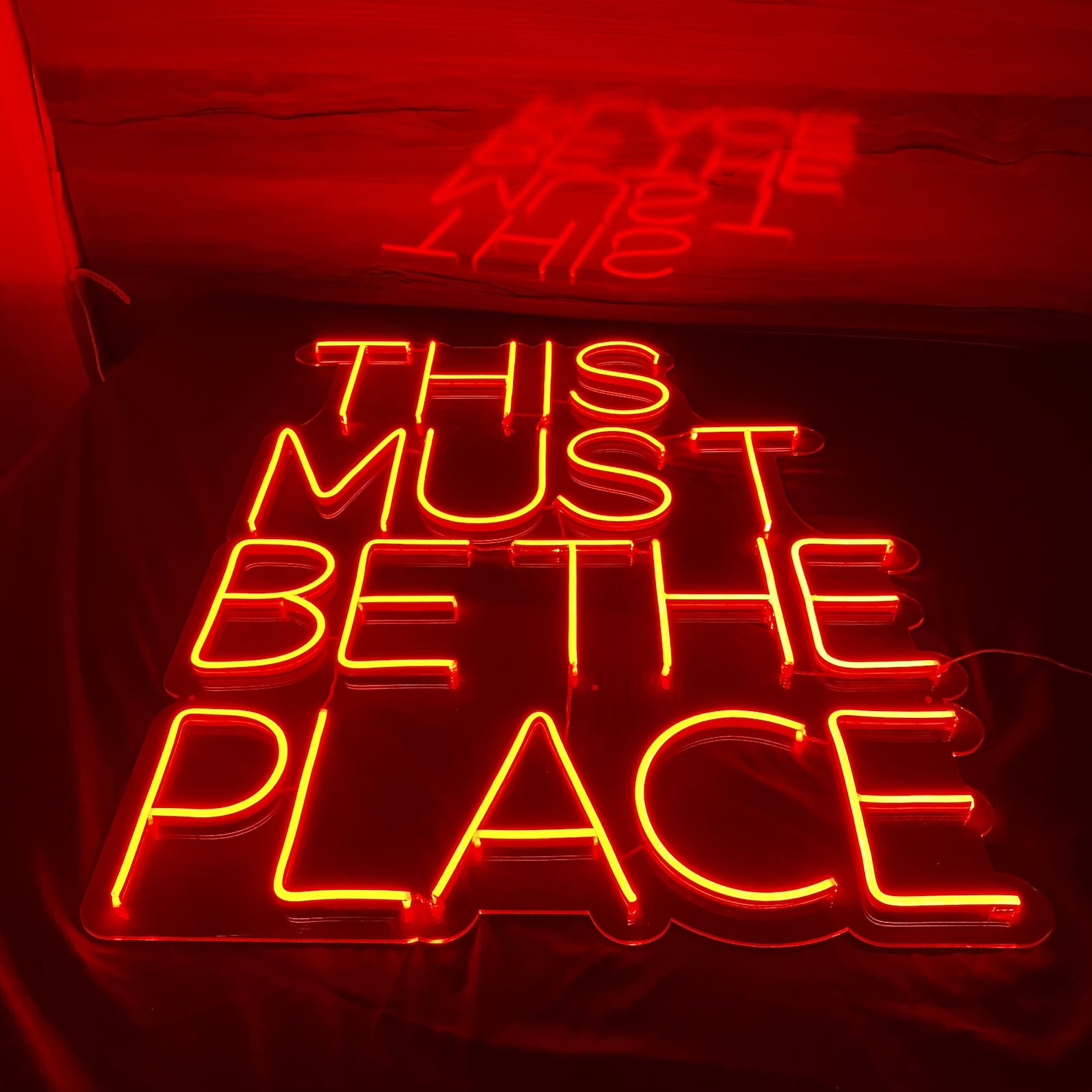 Led sign neon This must be the place customized neon sign Etsy