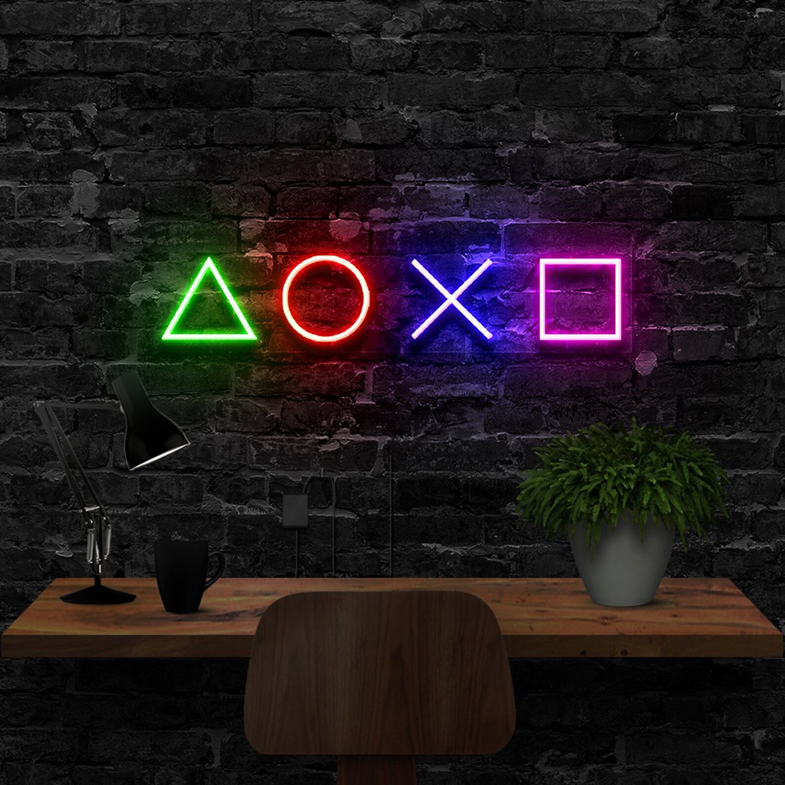 Playstation led neon Custom Neon Sign Neon Sign Flex Led Neon Etsy