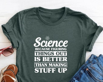Chemises de scientifique, chemise d'amateur de science, cadeau de nouveau scientifique, chemise de scientifique drôle, t-shirt de science, chemise de professeur de sciences, cadeau de science