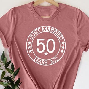 50th Wedding Anniversary Shirt, Custom Couple Shirt, Parents T-shirt, Personalized Anniversary Shirt, Celebrating 50 Years Marriage Gift
