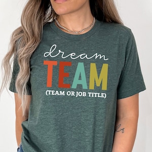 Camiseta de equipo ideal, camiseta personalizada de equipo, regalo de agradecimiento, camiseta de agradecimiento, idea de regalo para compañeros de trabajo, la mejor camiseta de equipo, el mejor equipo de la historia, regalo de trabajo