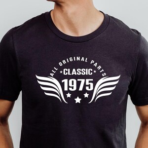 50th Birthday Shirt, Custom Birthday Shirt, 50th Birthday Gift For Men, 1975 Vintage Shirt, 50th Birthday Gift, 50th Birthday Shirt Men