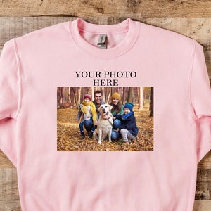 Custom Sweatshirt With Photo, Photo Sweatshirt, Custom Photo Sweatshirt, Picture Sweatshirt, Custom Sweatshirt, Custom Logo Sweatshirt image 1