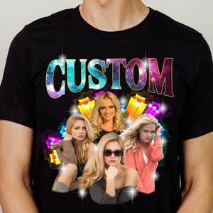 Custom Girl Friend T-Shirt, Custom Photo Shirt, Girlfriend Birthday Gift, Custom Bootleg Shirt, Gift For Boyfriend, Graphic Wife Husband Tee