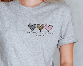 Pocket Intensive Care Nurse Shirt, Minimalist Critical Care Nurse Shirt, ICU Nurse Shirt, Nurse Appreciation Tee, Grad Student Nurse Shirt