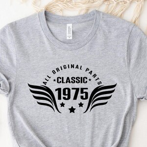 50th Birthday Shirt, Custom Birthday Shirt, 50th Birthday Gift For Men, 1975 Vintage Shirt, 50th Birthday Gift, 50th Birthday Shirt Men