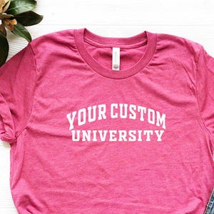 University T-shirts, Custom College Shirts, Custom University Name T-shirts, Custom Design University Tee, Personalized University T-Shirt