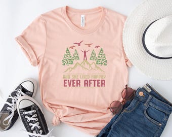 Divorced Shirt, And She Lived Happily Ever After, Single Now T-shirts, Break Up Gift For Her, Divorce Party Shirts, Divorce Celebration Tee