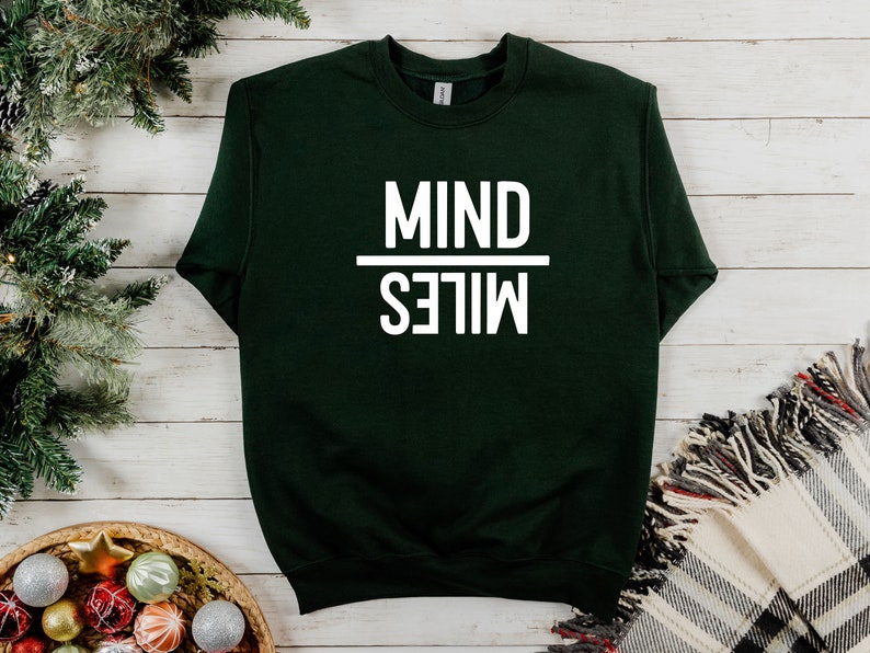 Running Sweatshirt, Workout Sweatshirt, Fitness Sweatshirt, Mind Over Miles Sweatshirt, Be Stronger Sweatshirt, Distance Runner Sweatshirt image 4