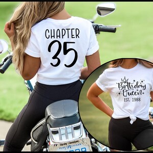 Birthday Queen Est 1989 Shirt, 35th Birthday Gift Idea, Birthday Date Est Shirt, Established Date Birthday Shirt, 1989 Birthday Shirt image 3