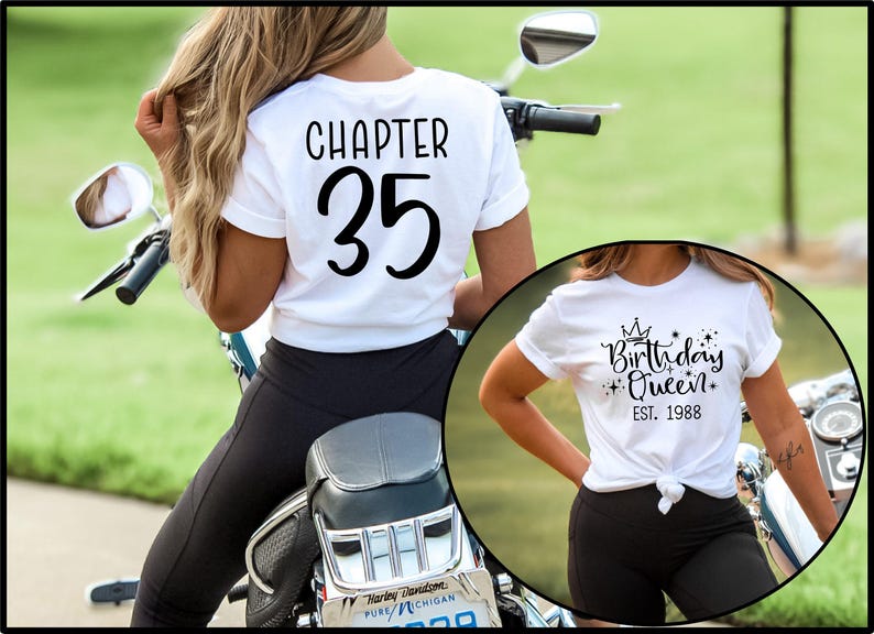 Birthday Queen Est 1989 Shirt, 35th Birthday Gift Idea, Birthday Date Est Shirt, Established Date Birthday Shirt, 1989 Birthday Shirt image 3