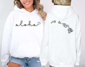 Hawaii Aloha Hoodie, Hawaii Vacation Hoodie, Hawaii Trip Hoodie, Hawaii Gift, Women’s Hawaii Home State Hoodie, Hawaii Travel Hoodie