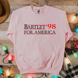Sudadera con capucha "Bartlet For America 1998" de El Ala Oeste, sudadera de campaña electoral, sudadera con capucha del Día de la Independencia de EE. UU., sudadera de regalo del 4 de julio imagen 3