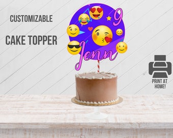 Emoji Cake Topper Etsy