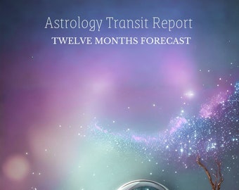 12 MONTHS FORECAST: 60+ Page Astrology Transit Report