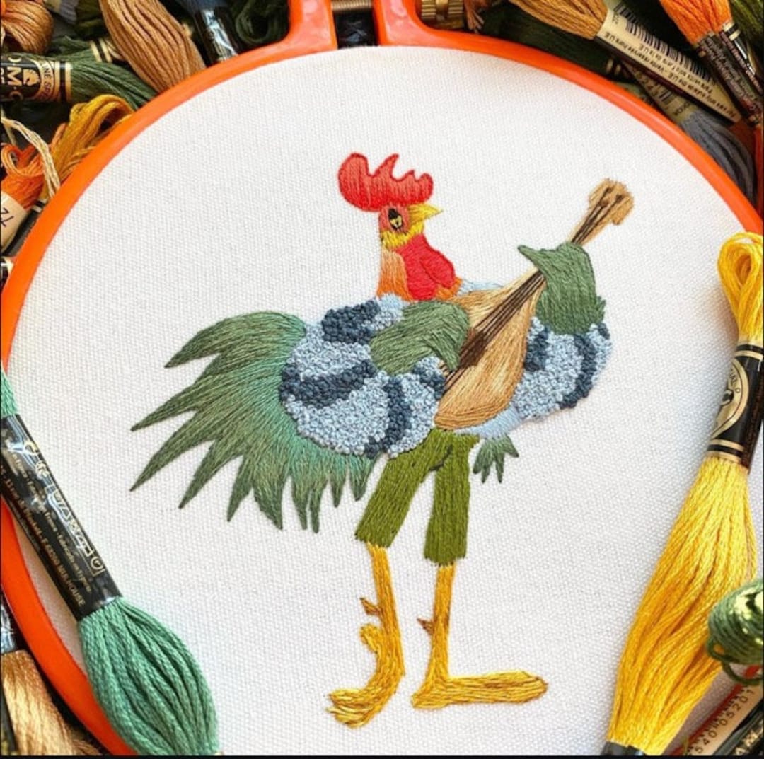 Alan-a-dale Embroidery Pattern. PDF Download. 6