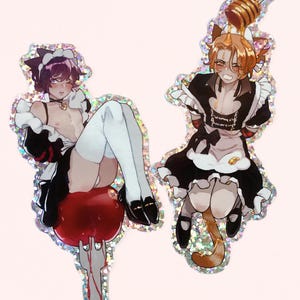 Maids / boys / yaoi / love / gay / BL / stickers / decals / decor