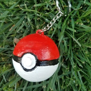 3D Printed Pokeball Keychain