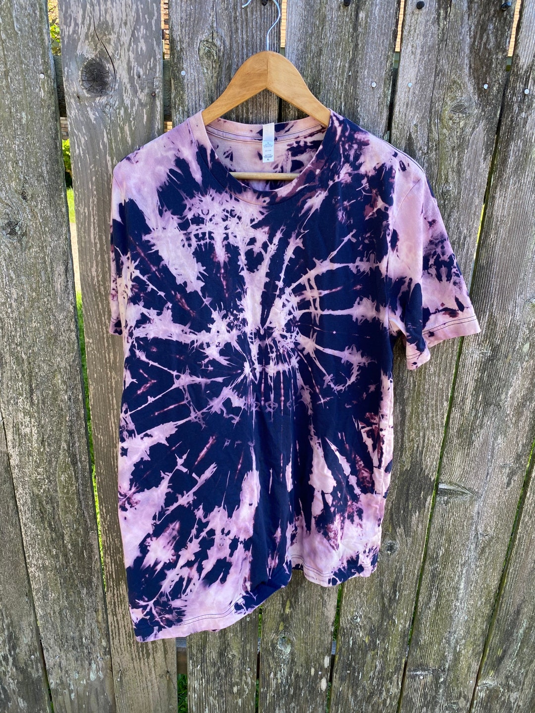 Navy and Lavender Tie Dye TShirt Etsy.de