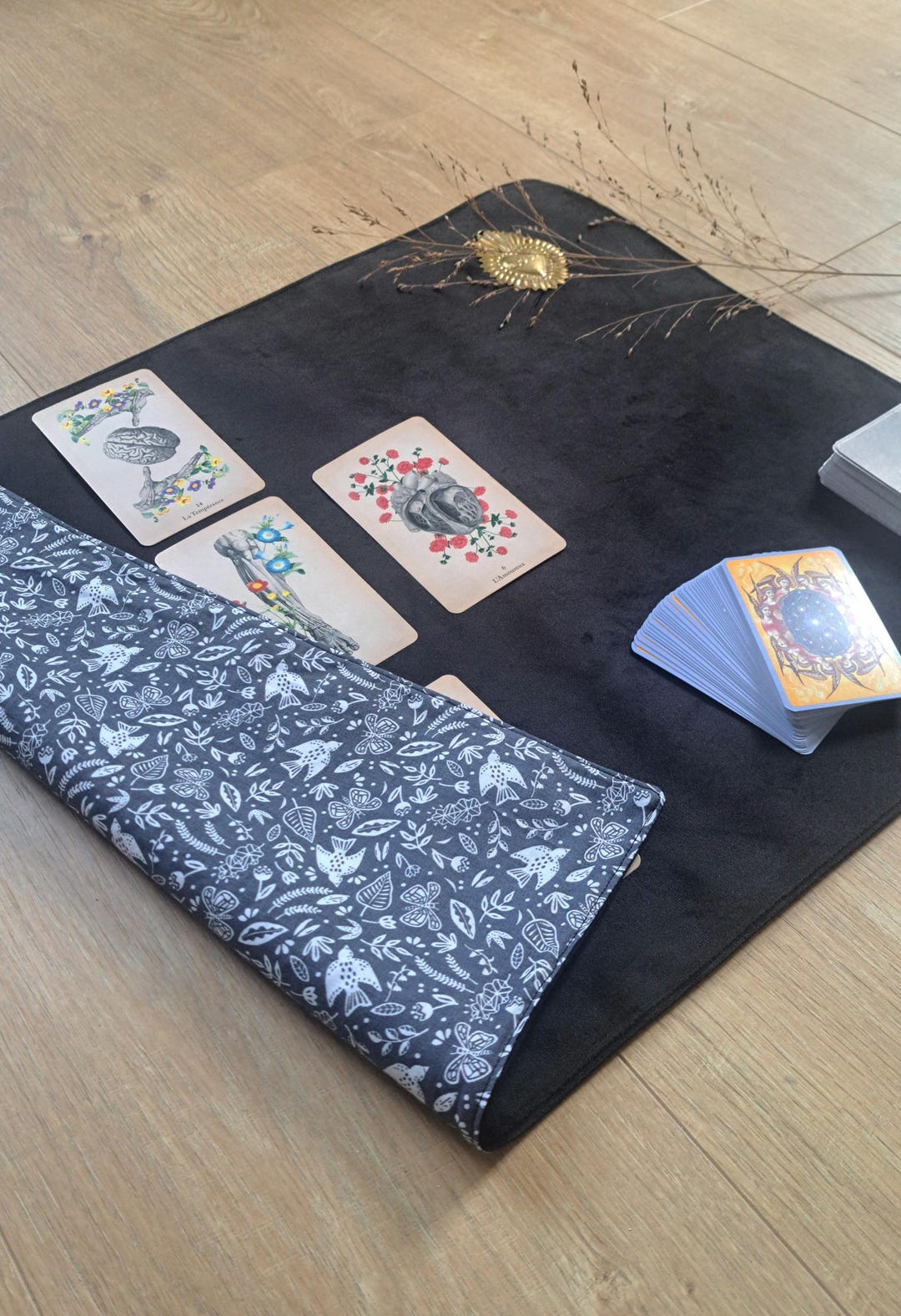 Black Velvet Tarot Reading Mat - Etsy