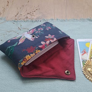 Pochette tarot, cartes, oracle, jeu coton