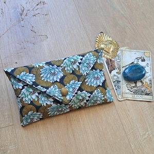 Pochette tarot, cartes, oracle, jeu bleu