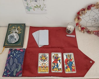 2 Sacs En Velours Pour Cartes De Tarot - Avec Cordon De Serrage, 12,5 X 18,5 Cm (Noir)
