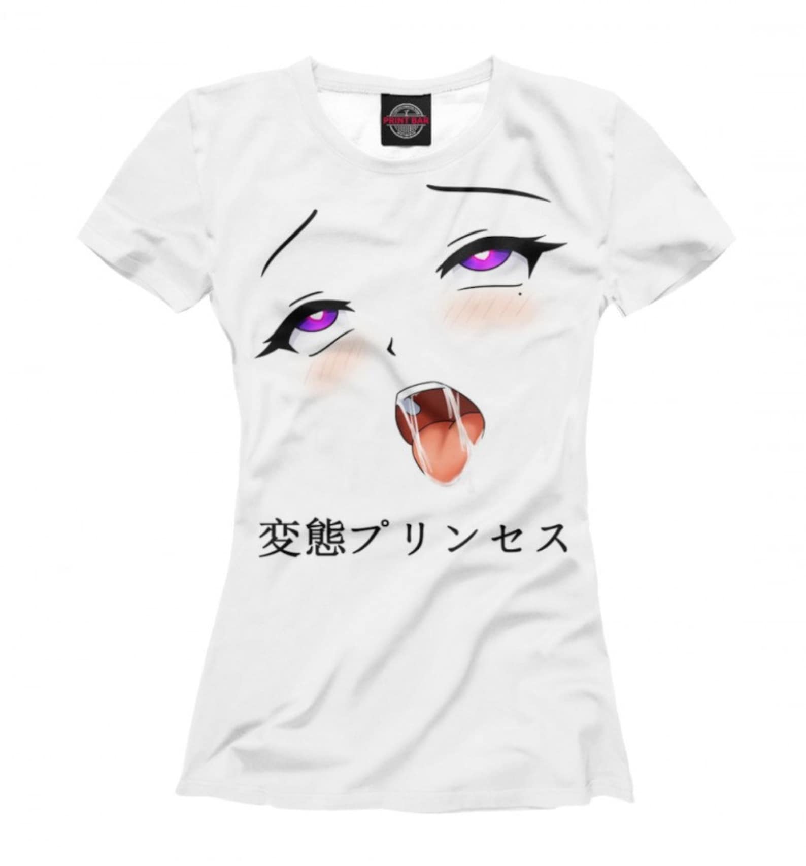 Ahegao Face T-Shirt High Quality Graphic Shirt Men's | Etsy