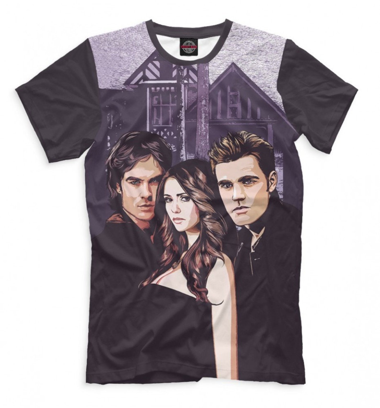 The Vampire Diaries Art TShirt Premium Quality Shirt Etsy