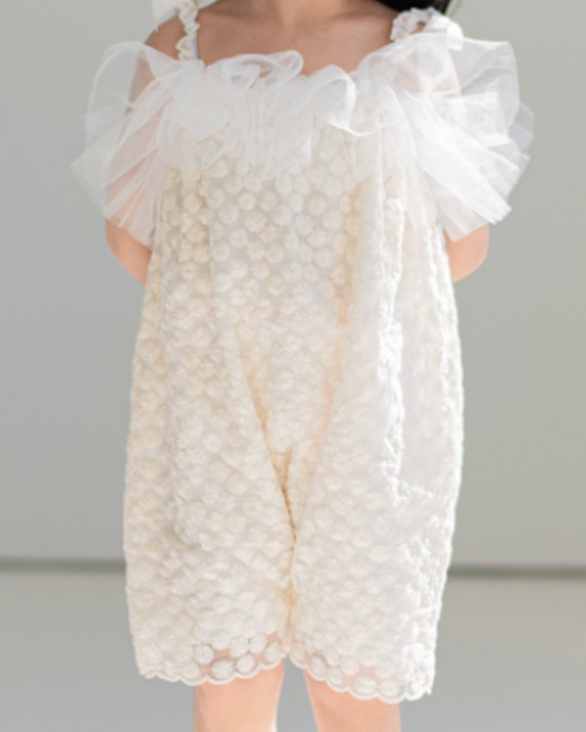 Toddler and Kids Girl Flower Jumpsuit Tulle Overall Special Etsy