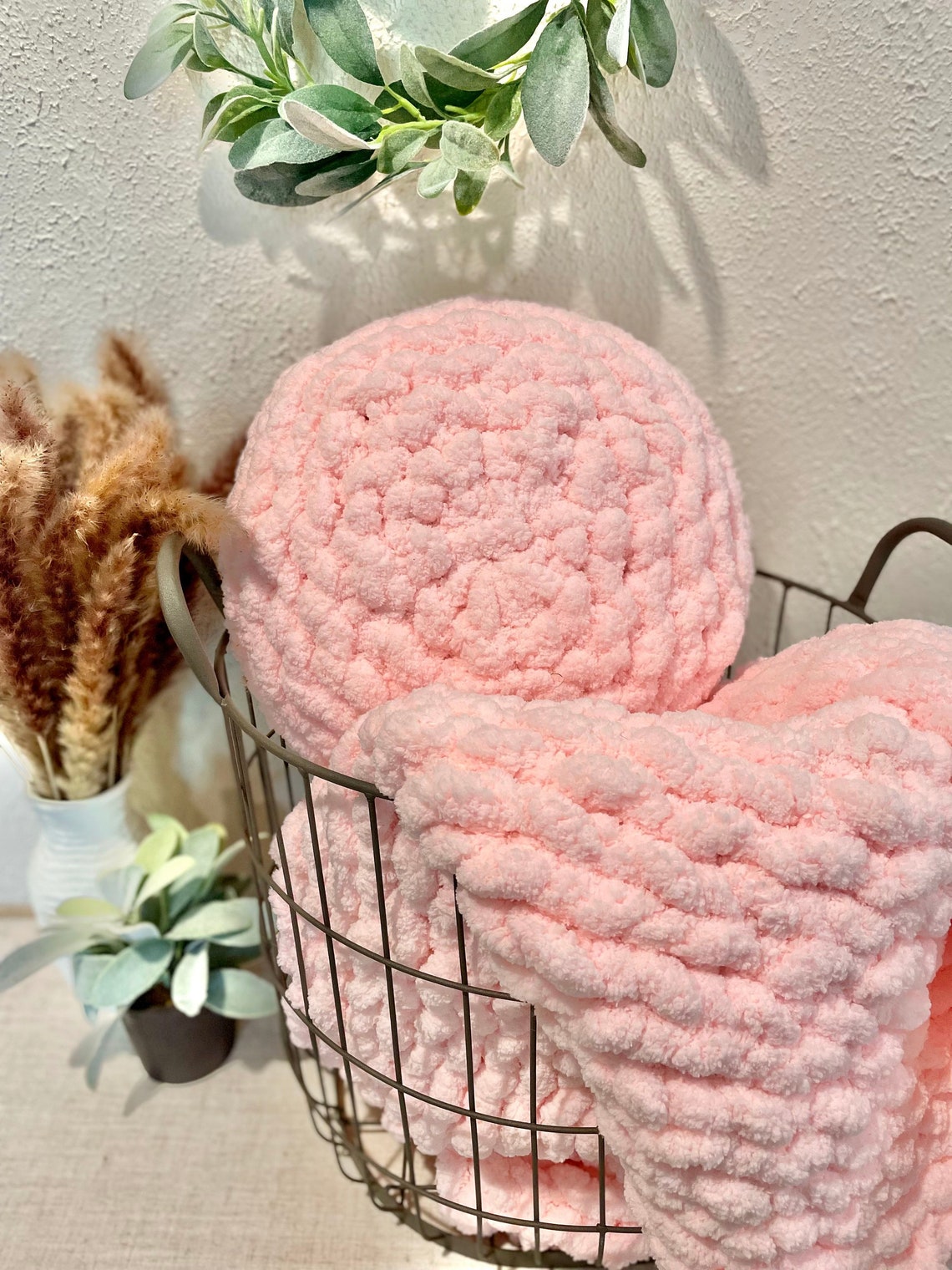 Chunky Hand Knitted Pillow Chunky Knit Pillow Decorative Etsy UK