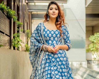 Floral Anarkali Etsy
