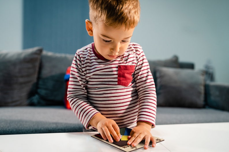 Educational Wooden Toy Custom 4 Mind Games in One, Tangram,sudoku, Tetris, XOXO Tic Tac Toe