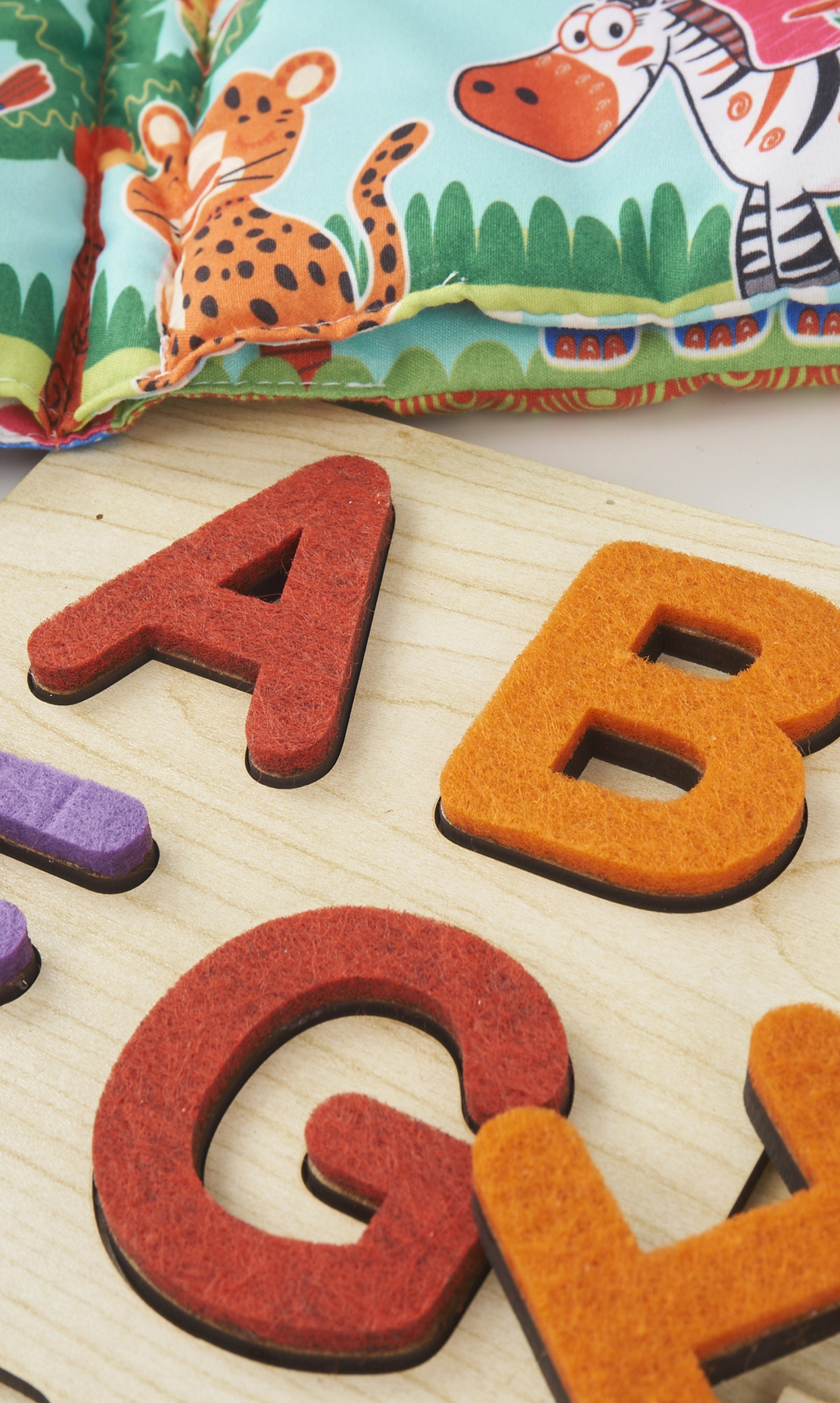 Babyhug wooden cheap alphabet puzzle