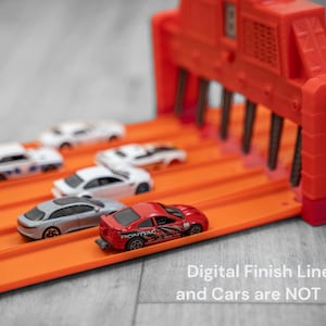 Super 6 Lane Raceway Finish line Extender Only |Hot Wheels Compatible Super 6 Raceway Extension |