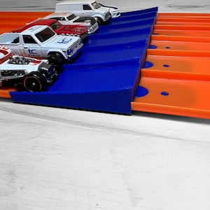 Super 6 Lane Raceway Compatible Jump | Compatible with Hot Wheels and Matchbox Cars and Track